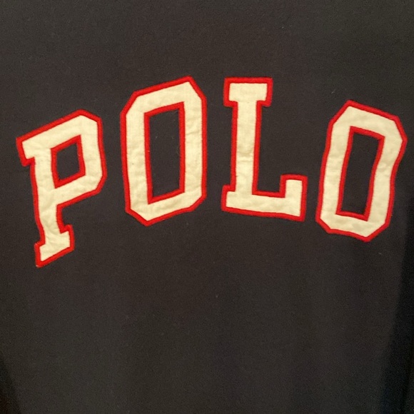🔥EC🔥Polo Ralph Lauren 100% Cotton Embroidered Logo and Flag Long Sleeve Shirt. - Picture 3 of 8